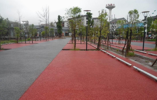 重慶彩色瀝青路面鋪裝工程2