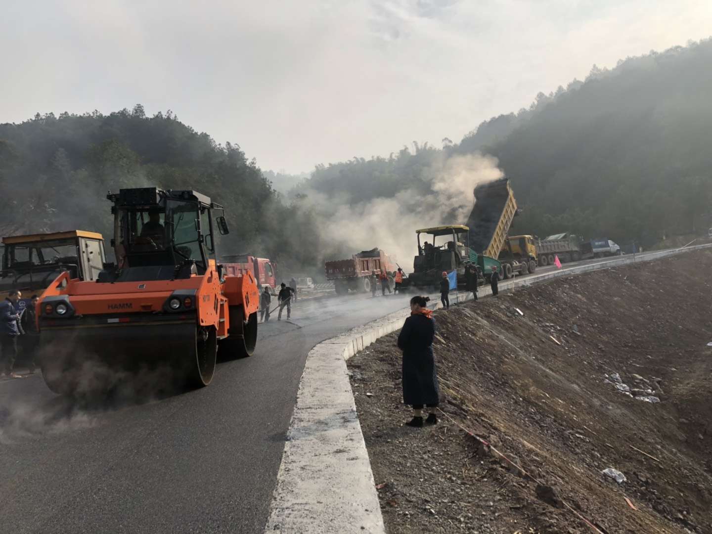 璧山區(qū)秀湖鷺島別墅區(qū)瀝青道路2016